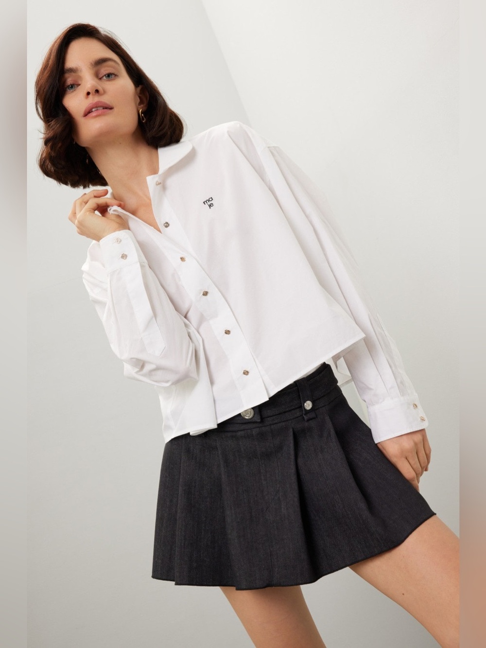 Maje Cimidis Peter Pan Shirt-Women